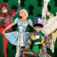The Queen of Hearts, Alice, Mad Hatter and White Rabbit in ballet poses for Arizona Ballet's "Alice (in Wonderland).